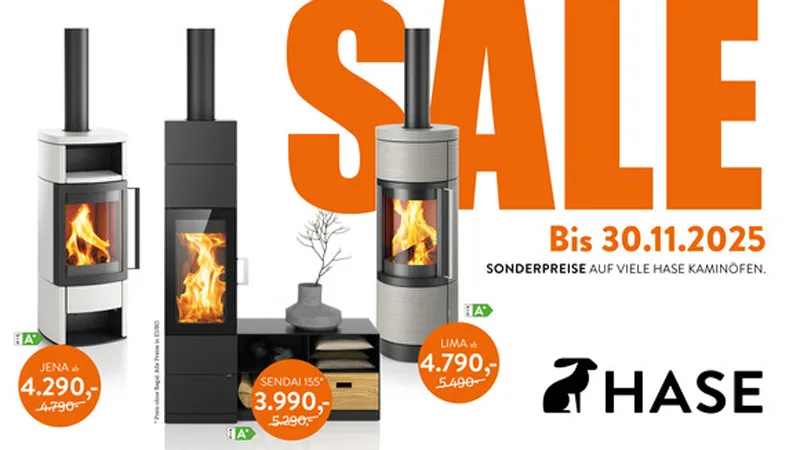 SALE Herbstaktion Kaminöfen von HASE in Morbach